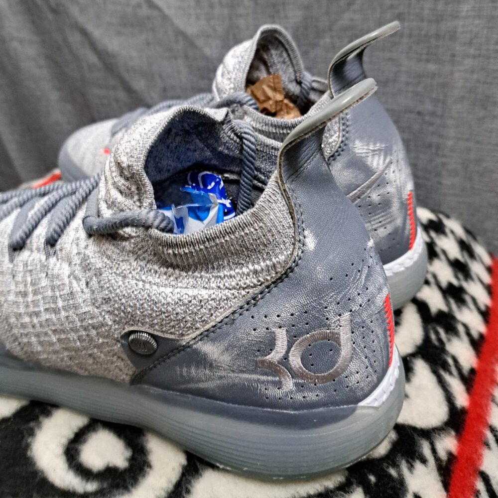 %Men's Nike KD 11 Basketball Shoes A02604-002 Gray Size 13 Durant A8 - Picture 4 of 14